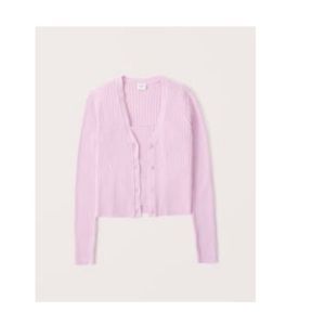 Pink cardigan and tube top